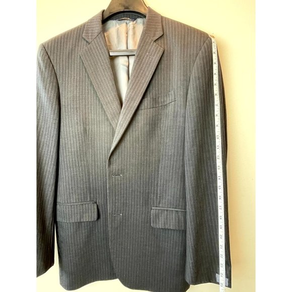Brooks Brothers 1818 Madison Mens Wool Blazer Jacket Coat Gray 39R/W33 - Picture 5 of 10